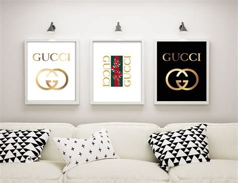 gucci illustrations|Gucci inspired wall art.